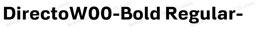DirectoW00-Bold Regular字体转换
